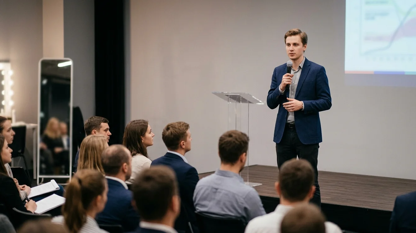 Уверенность спикера на сцене: как ее развить